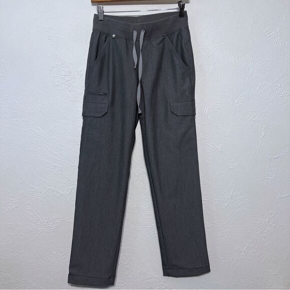 Figs Technical Collection Scrub Pants XXS Gray Cargo Pockets